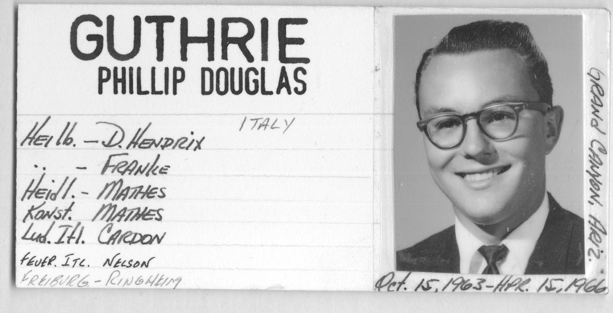 Guthrie, Phillip Douglas